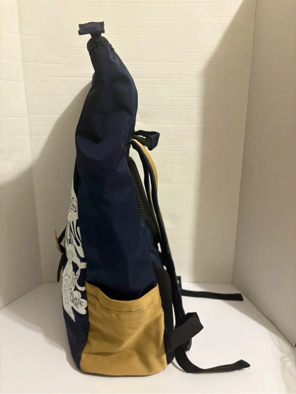 Disney Cruise Line Captain Mickey Smooth Sailing Roll-Top Padded Backpack Blue